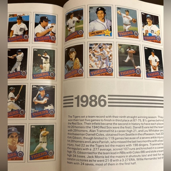🛍️FOUR 4 THIRTY🛍️ Topps Baseball Cards Of The Detroit Tigers 1952-1988 Paperback - Picture 11 of 14